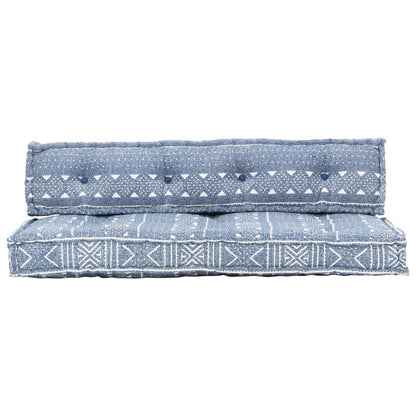 Cuscino per Divani Pallet Indaco in Tessuto Patchwork