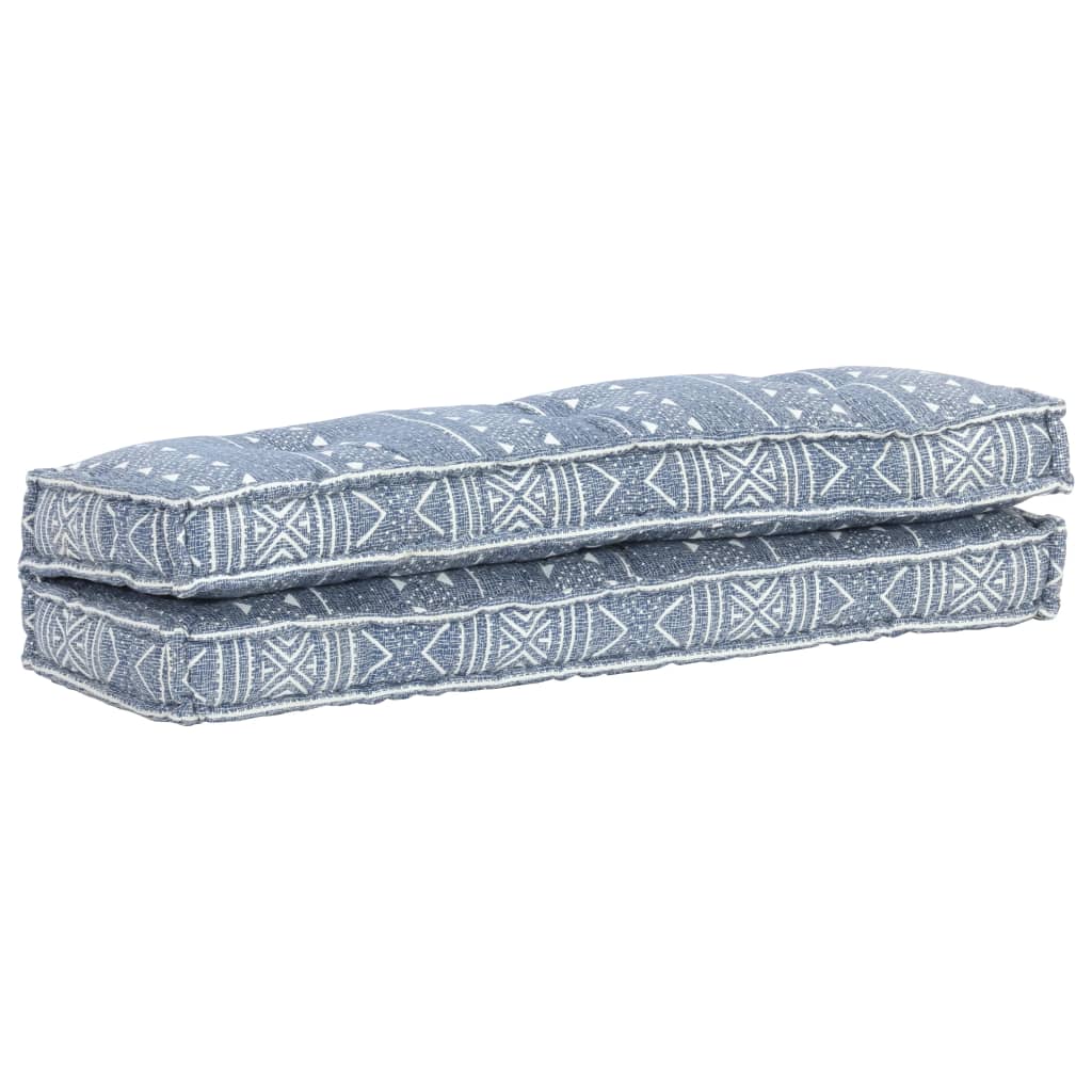 Cuscino per Divani Pallet Indaco in Tessuto Patchwork