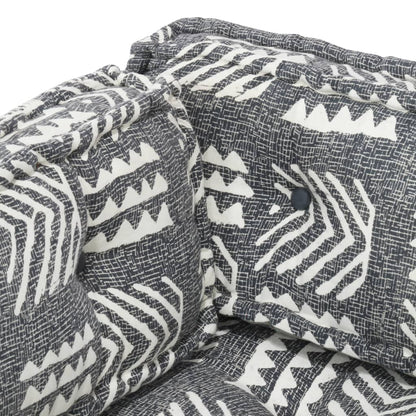 Cuscino per Divani Pallet Grigio in Tessuto Patchwork