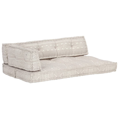Cuscino per Divani Pallet Marrone Chiaro in Tessuto Patchwork