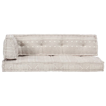 Cuscino per Divani Pallet Marrone Chiaro in Tessuto Patchwork