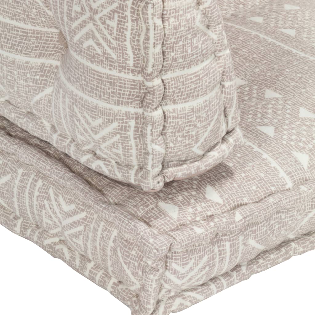 Cuscino per Divani Pallet Marrone Chiaro in Tessuto Patchwork
