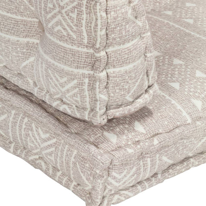 Cuscino per Divani Pallet Marrone Chiaro in Tessuto Patchwork