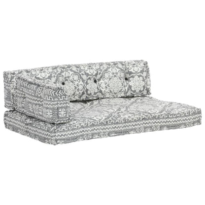 Cuscino per Divani Pallet Grigio Chiaro in Tessuto Patchwork