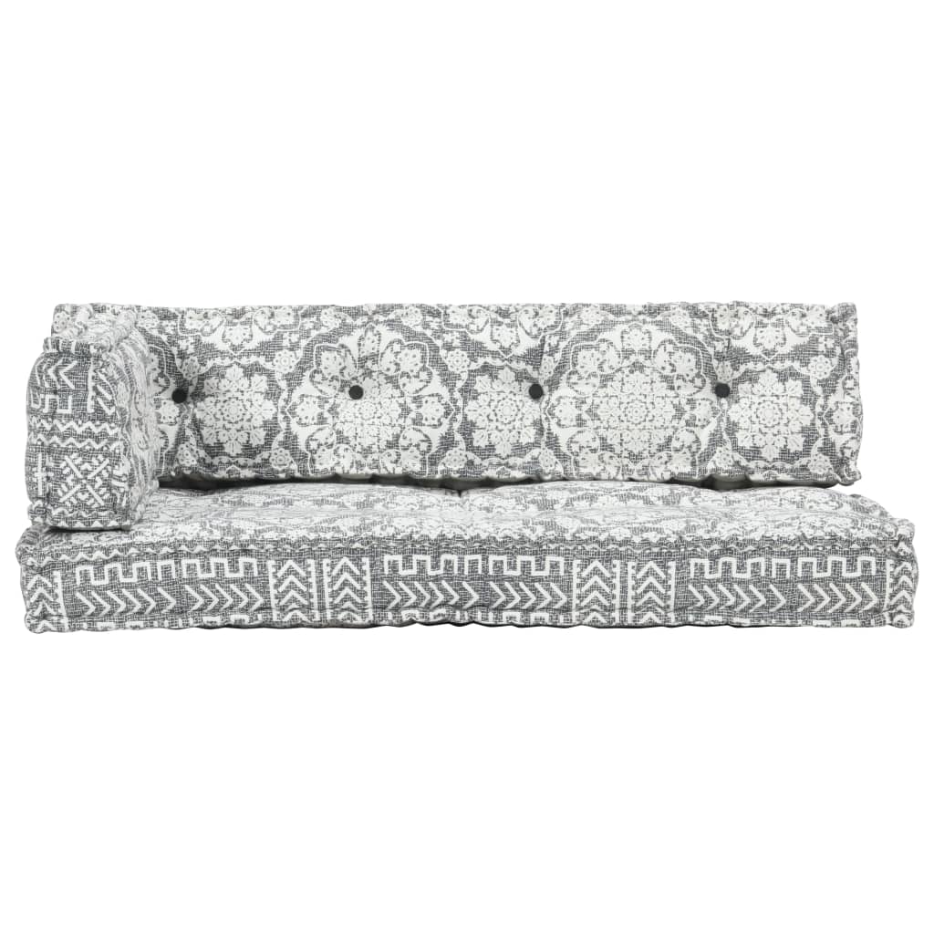 Cuscino per Divani Pallet Grigio Chiaro in Tessuto Patchwork
