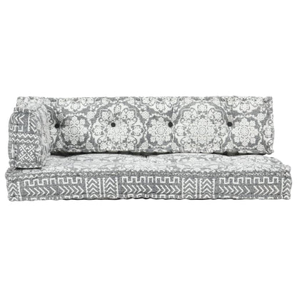 Cuscino per Divani Pallet Grigio Chiaro in Tessuto Patchwork