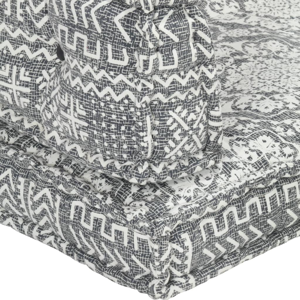 Cuscino per Divani Pallet Grigio Chiaro in Tessuto Patchwork