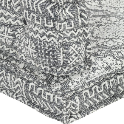 Cuscino per Divani Pallet Grigio Chiaro in Tessuto Patchwork