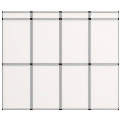 Parete Espositiva Pieghevole 12 Pannelli 242x200 cm Bianchi