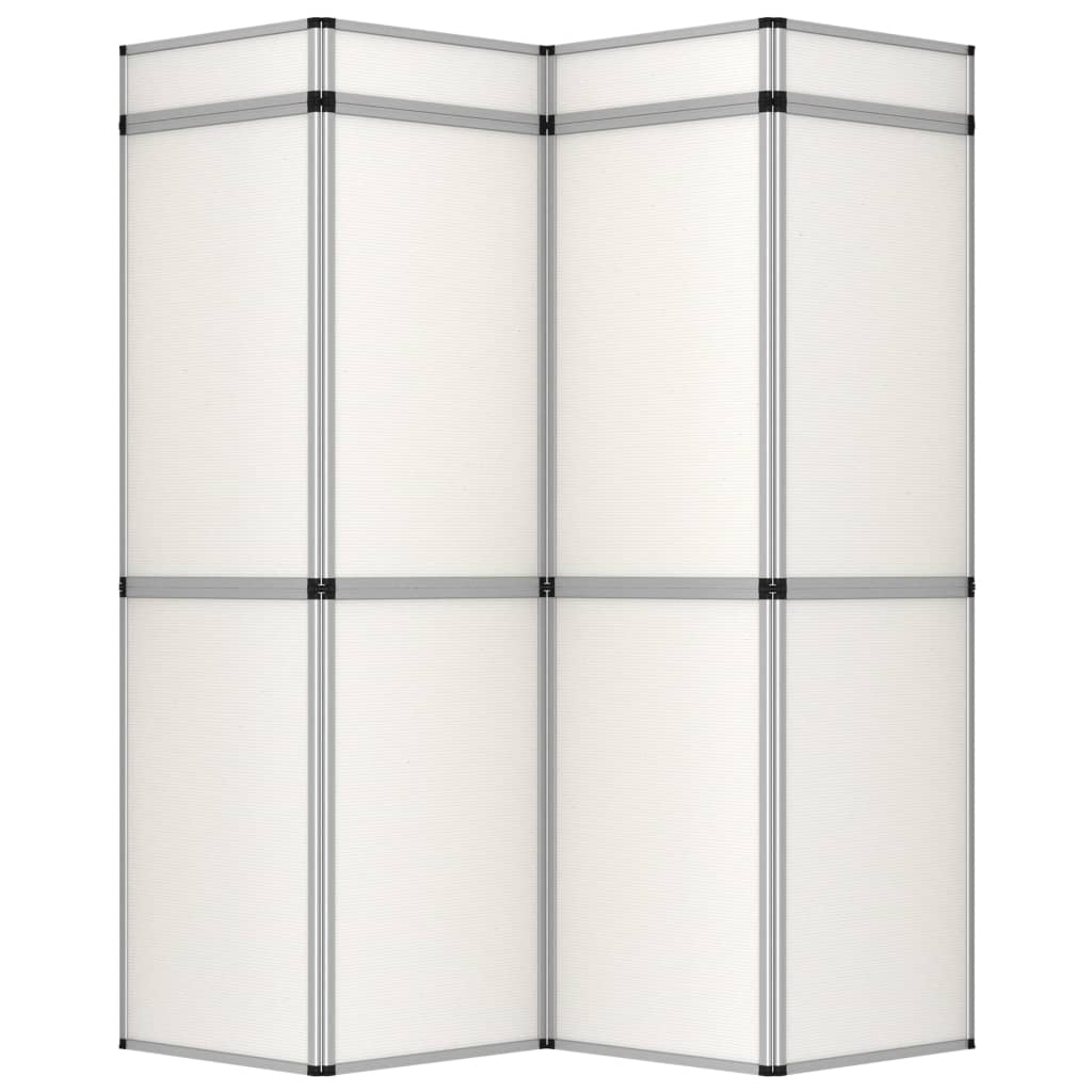 Parete Espositiva Pieghevole 12 Pannelli 242x200 cm Bianchi