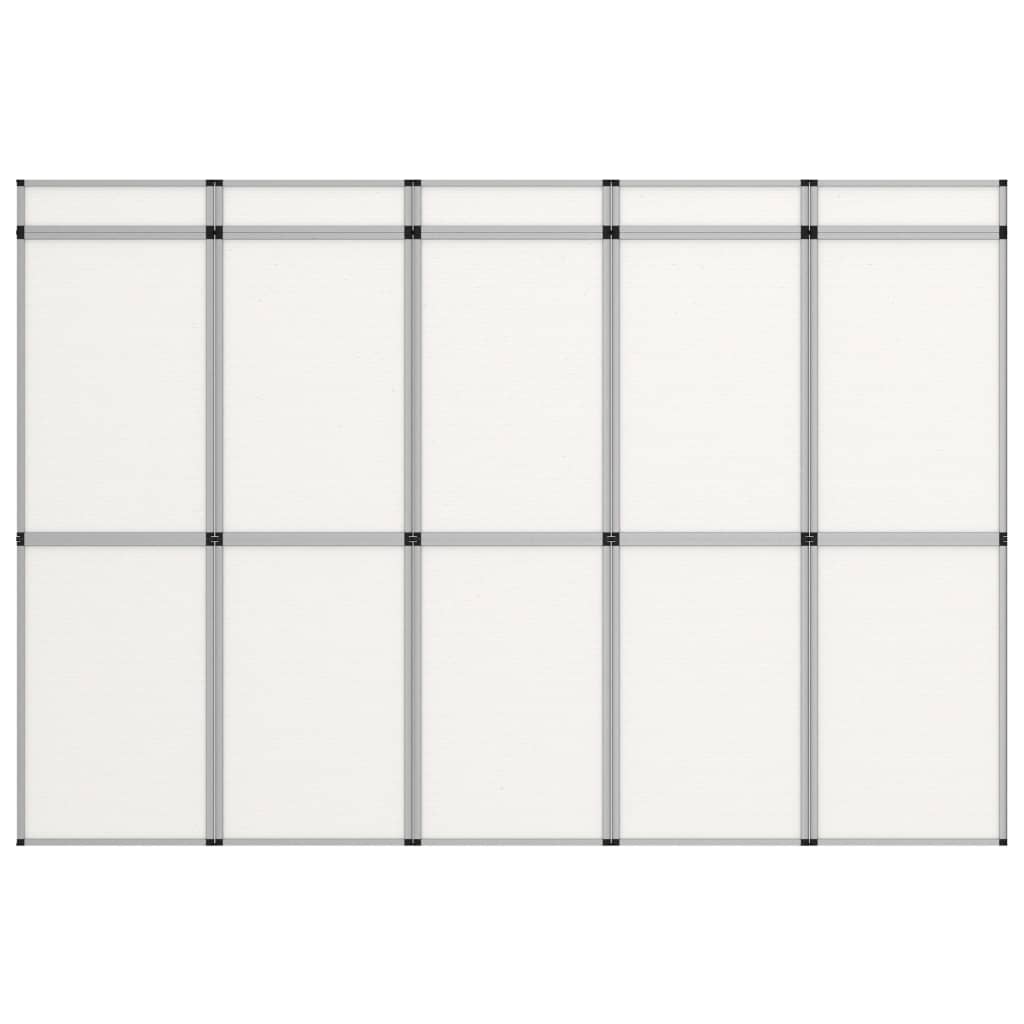 Parete Espositiva Pieghevole 15 Pannelli 302x200 cm Bianchi