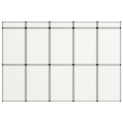 Parete Espositiva Pieghevole 15 Pannelli 302x200 cm Bianchi