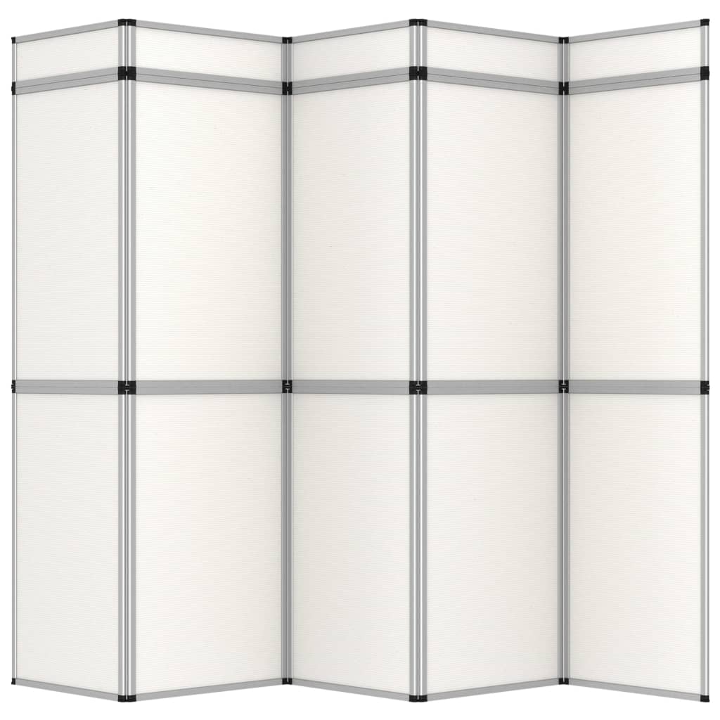 Parete Espositiva Pieghevole 15 Pannelli 302x200 cm Bianchi