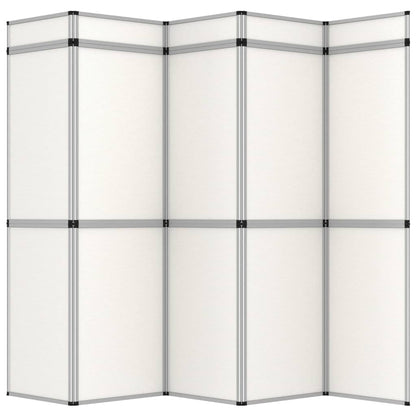 Parete Espositiva Pieghevole 15 Pannelli 302x200 cm Bianchi