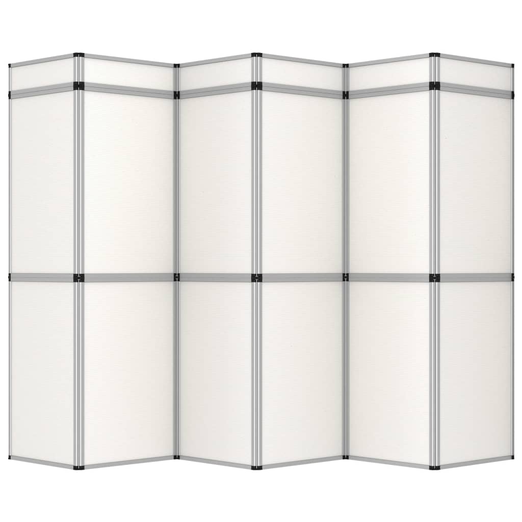 Parete Espositiva Pieghevole 18 Pannelli 362x200 cm Bianchi