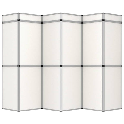 Parete Espositiva Pieghevole 18 Pannelli 362x200 cm Bianchi