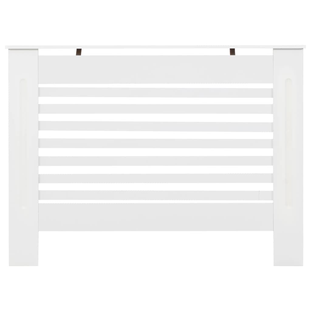 Coperture per Radiatori 2 pz Bianche 112x19x81,5 cm in MDF