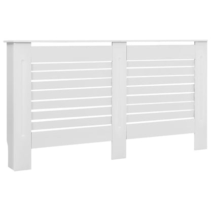 Coperture per Radiatori 2 pz Bianche 152x19x81,5 cm in MDF