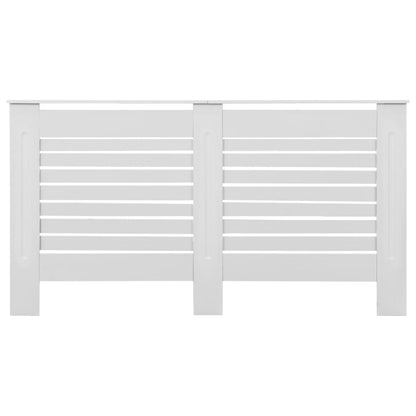 Coperture per Radiatori 2 pz Bianche 152x19x81,5 cm in MDF