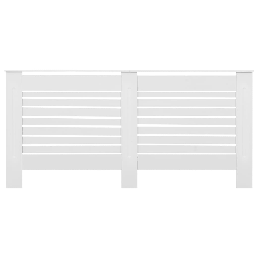 Coperture per Radiatori 2 pz Bianche 172x19x81,5 cm in MDF