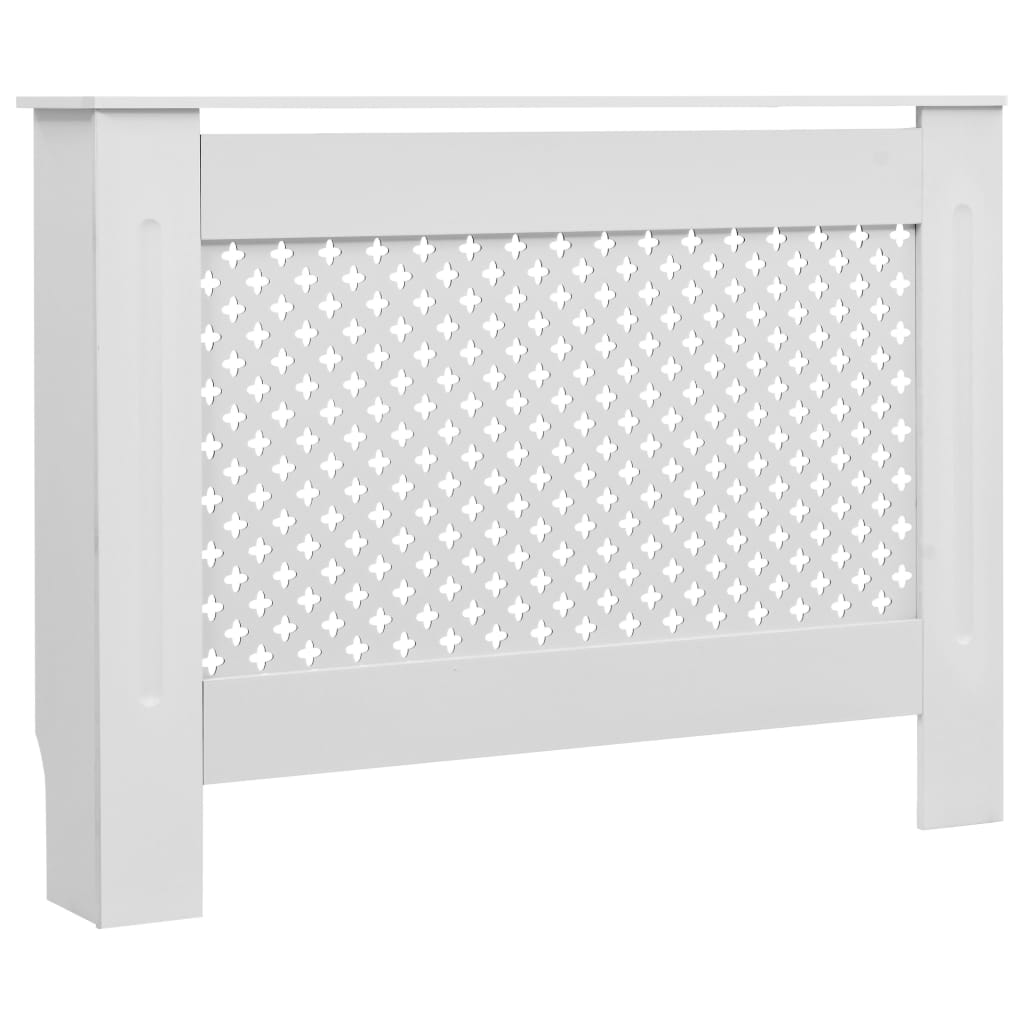 Coperture per Radiatori 2 pz Bianche 112x19x81,5 cm in MDF