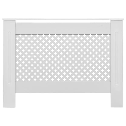 Coperture per Radiatori 2 pz Bianche 112x19x81,5 cm in MDF