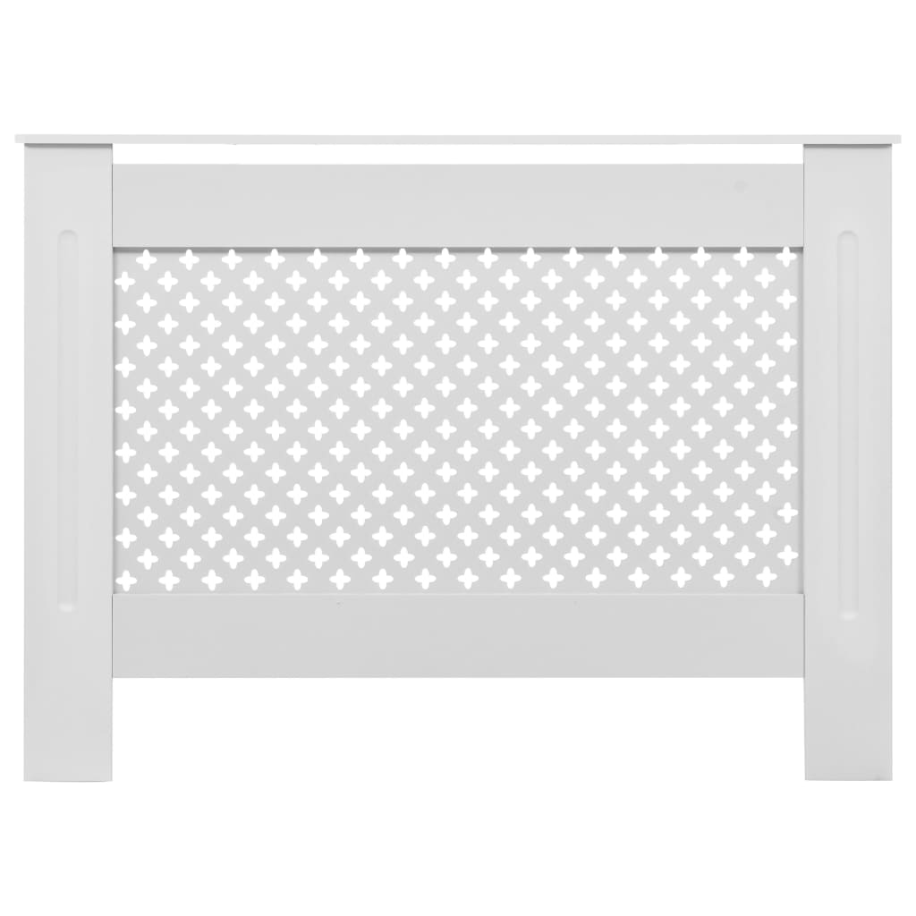 Coperture per Radiatori 2 pz Bianche 112x19x81,5 cm in MDF