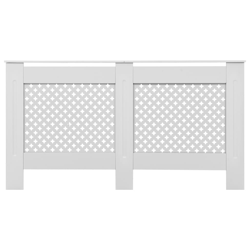 Coperture per Radiatori 2pz Bianche 152x19x81,5 cm in MDF