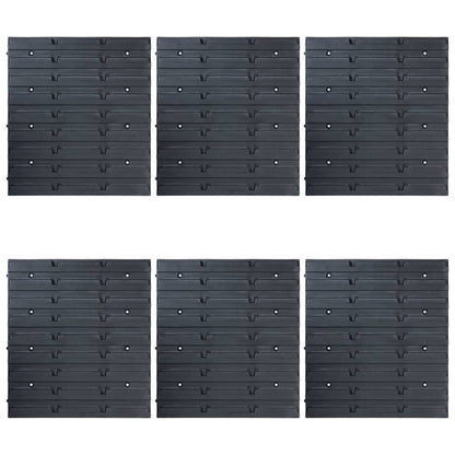 Kit Contenitori di Stoccaggio 96 pz con Pannelli a Parete Blu