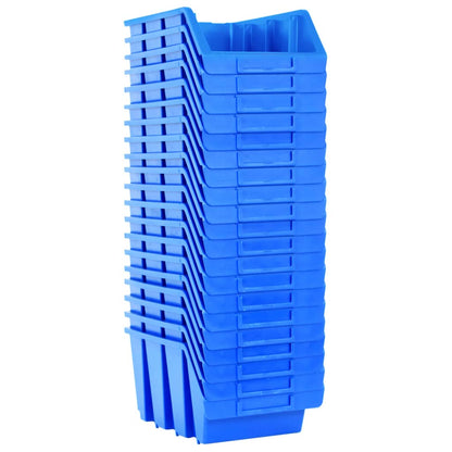 Contenitori Impilabili 20 pz Blu in Plastica