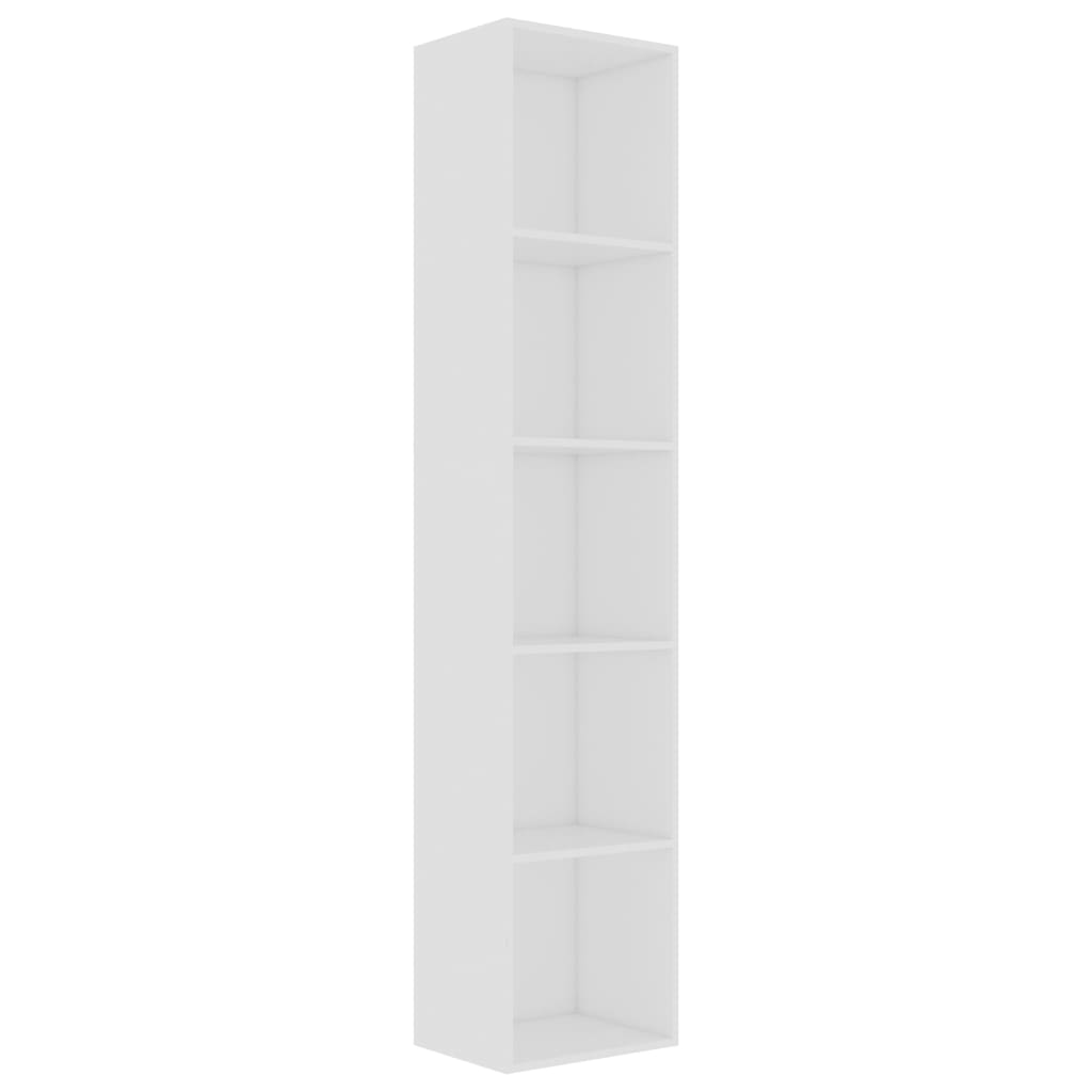 Libreria Bianca 40x30x189 cm in Legno Multistrato