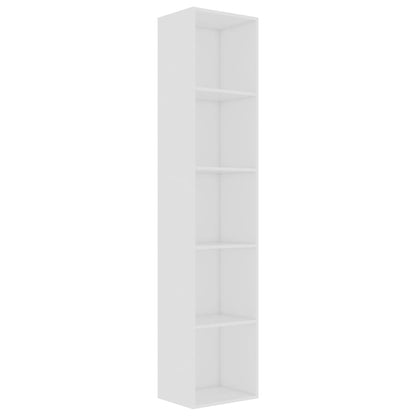 Libreria Bianca 40x30x189 cm in Legno Multistrato