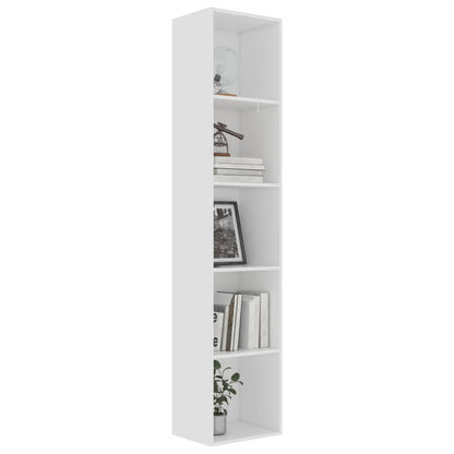 Libreria Bianca 40x30x189 cm in Legno Multistrato