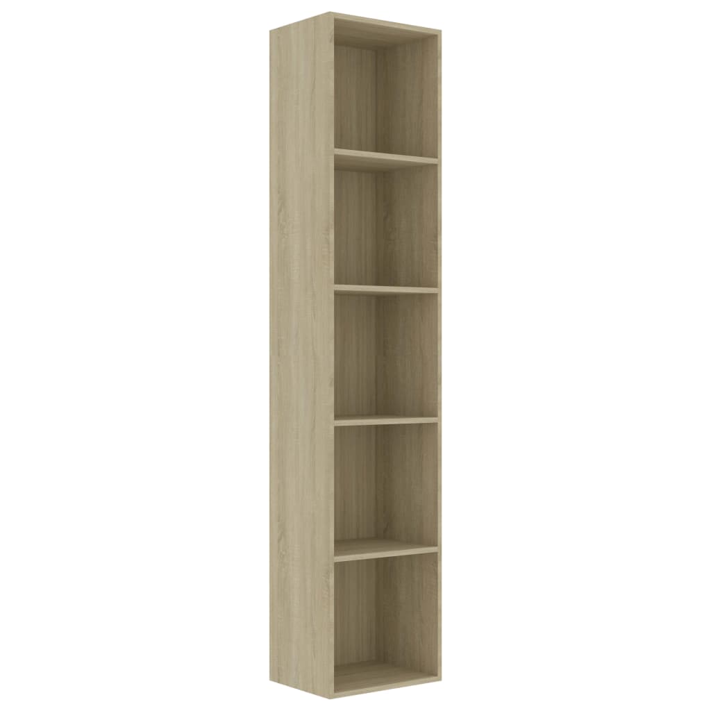 Libreria Rovere Sonoma 40x30x189 cm in Legno Multistrato