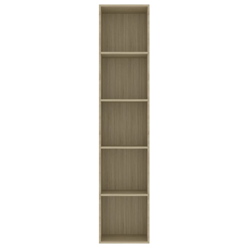 Libreria Rovere Sonoma 40x30x189 cm in Legno Multistrato