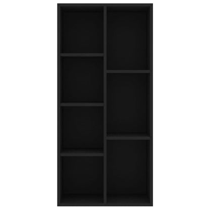 Libreria Nera 50x25x106 cm in Legno Multistrato