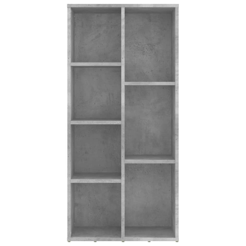Libreria Grigio Cemento 50x25x106 cm in Legno Multistrato