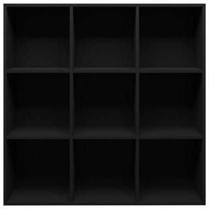 Libreria Nera 98x29x97,5 cm in Legno Multistrato