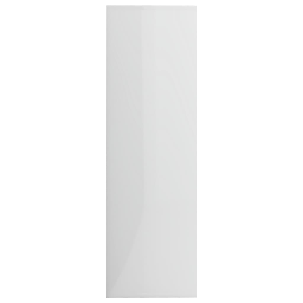 Libreria Bianco Lucido 98x29x97,5 cm in Legno Multistrato
