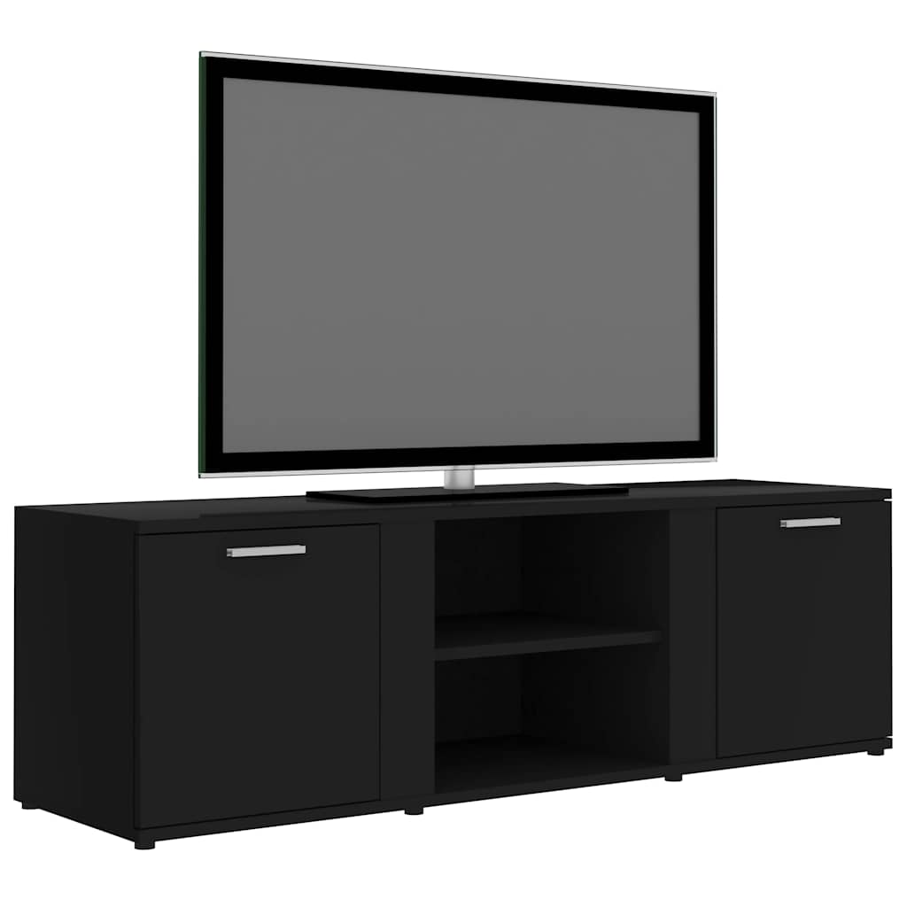 Mobile Porta TV Nero 120x34x37 cm in Legno Multistrato