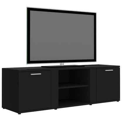 Mobile Porta TV Nero 120x34x37 cm in Legno Multistrato