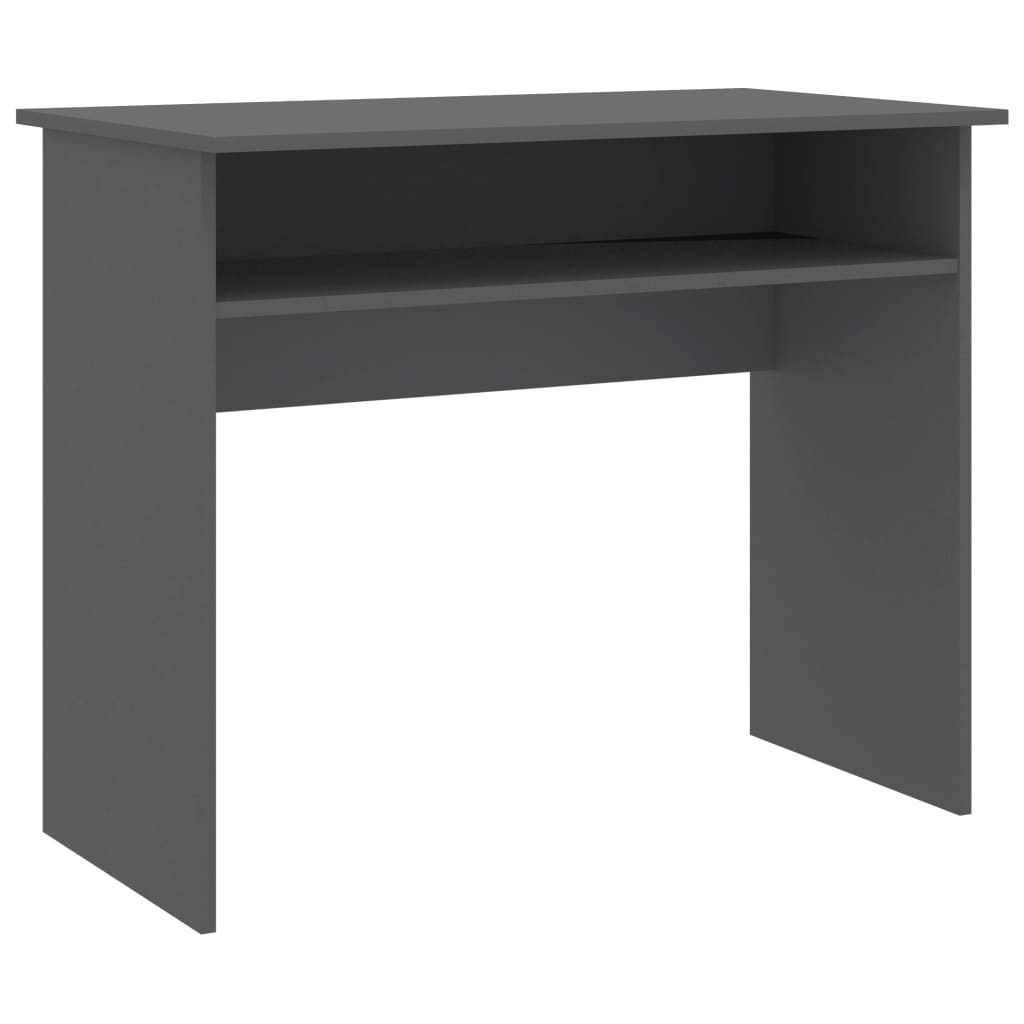 Scrivania Grigia 90x50x74 cm in Legno Multistrato