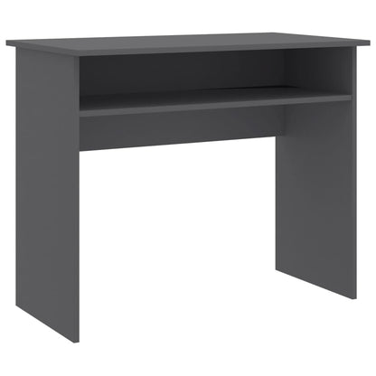 Scrivania Grigia 90x50x74 cm in Legno Multistrato