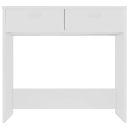 Scrivania Bianca 80x40x75 cm in Legno Multistrato