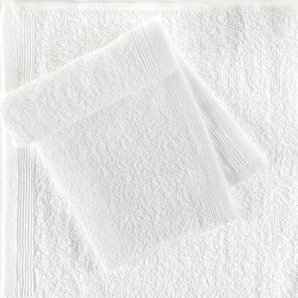 Asciugamani per Ospiti 50 pz 350 gsm 30x30 cm Bianchi