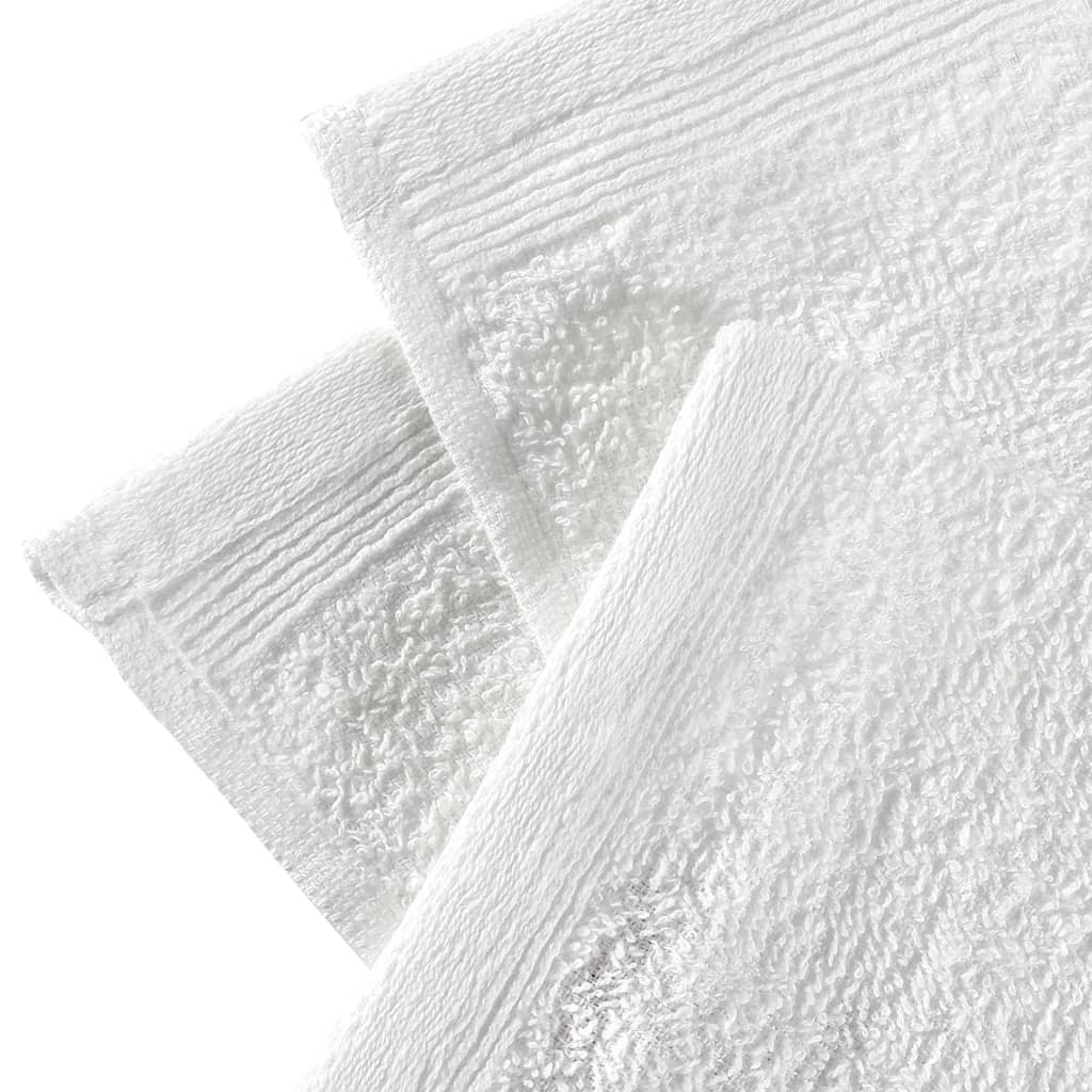 Asciugamani per Ospiti 50 pz 350 gsm 30x30 cm Bianchi
