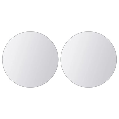 Piastrelle a Specchio 16 pz Rotonde in Vetro