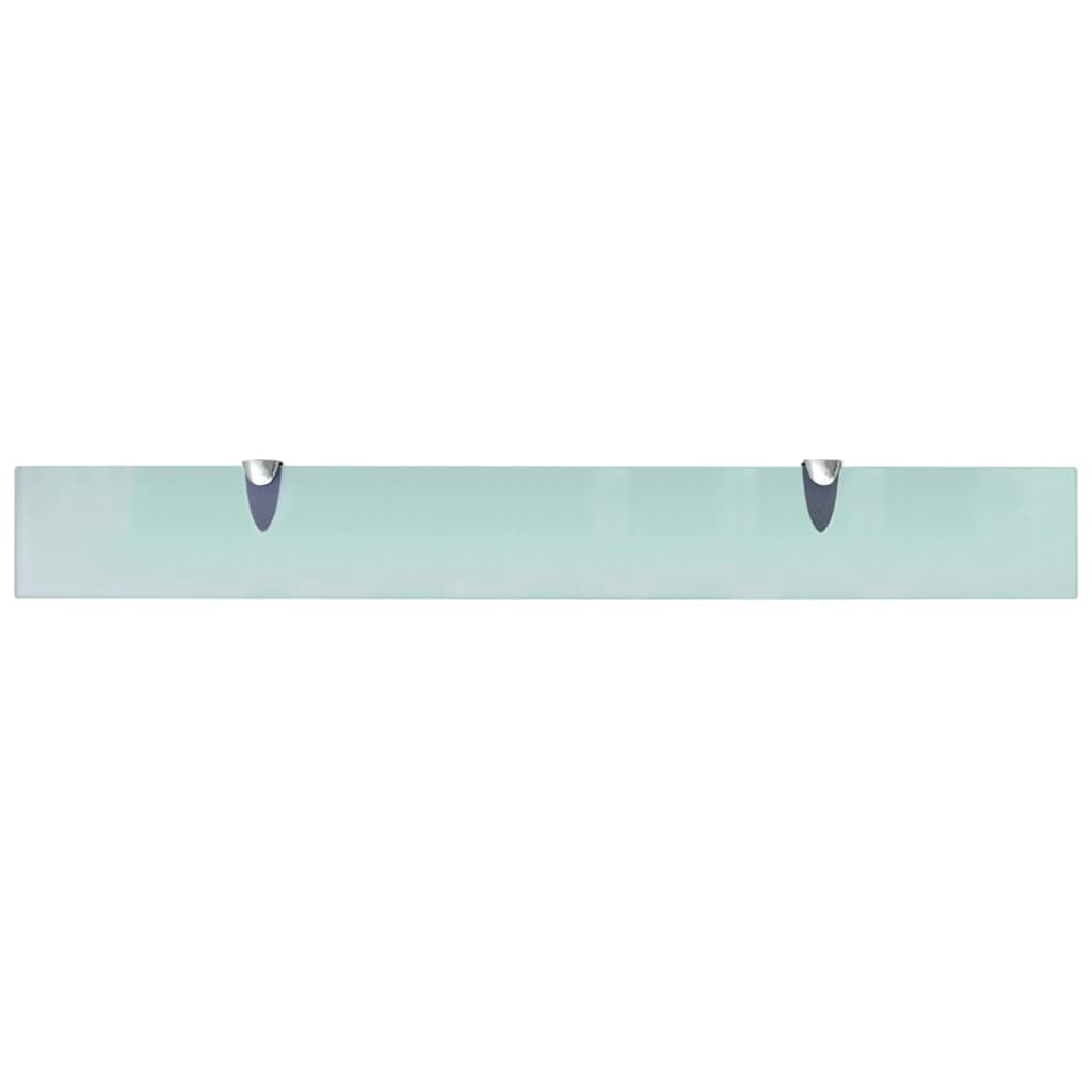 Mensole Galleggianti 2 pz in Vetro 80x10 cm 8 mm