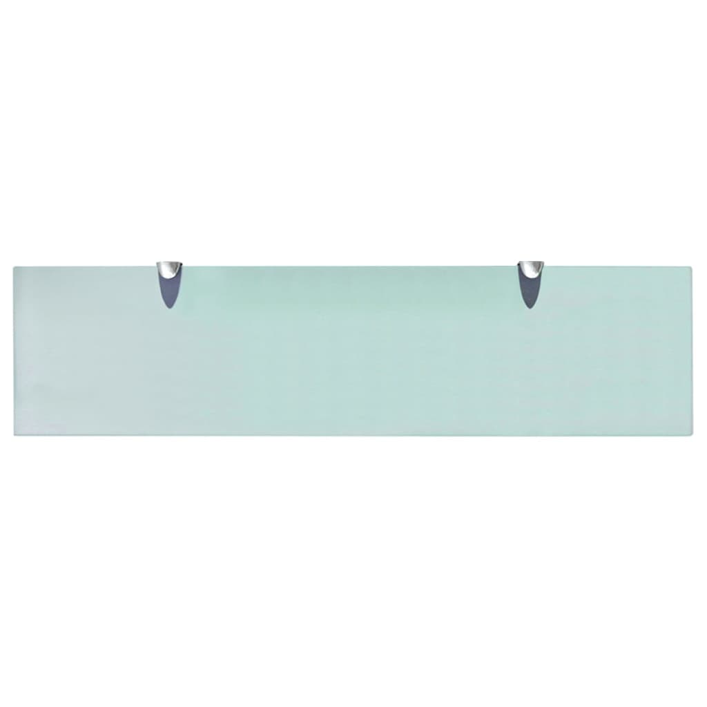 Mensole Galleggianti 2 pz in Vetro 80x20 cm 8 mm