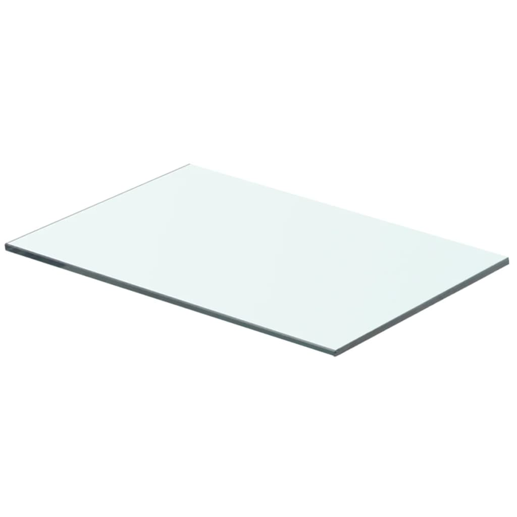 Mensole in Vetro Trasparente 2 pz 40x20 cm